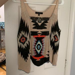 Boho knitted tank
